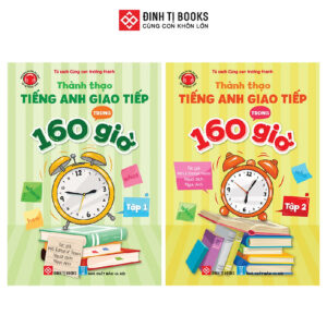 Sách - Thành thạo tiếng Anh giao tiếp trong 160 giờ trọn bộ 2 tập - Đinh Tị Books