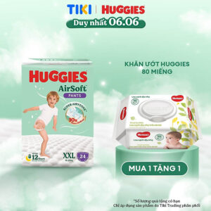 Tã quần Huggies Airsoft size XXL 24 miếng