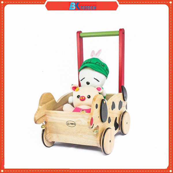 Xe đẩy chở đồ chơi, Xe chó chở đồ chơi có thể làm Xe tập đi cho bé