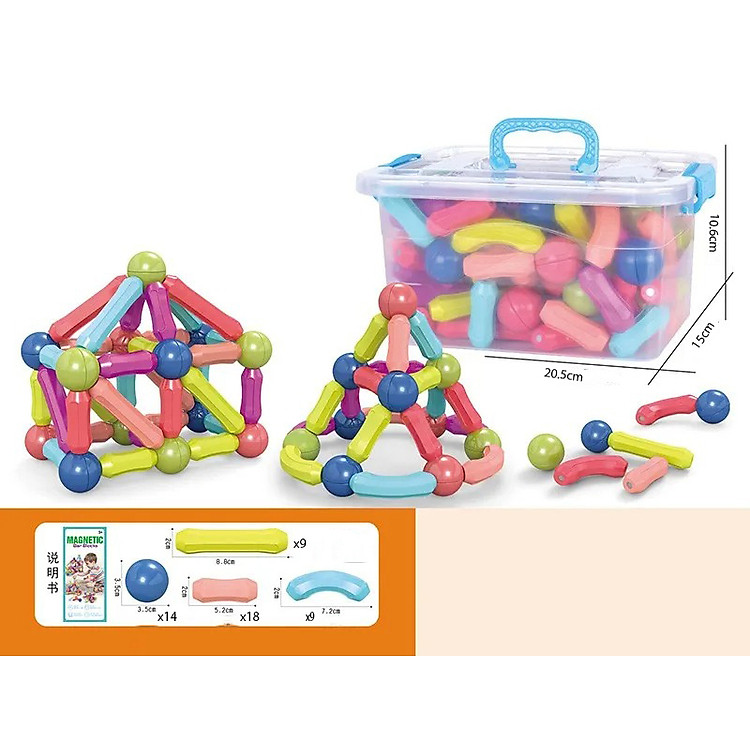 Bộ Xếp Hình Nubie Bộ Nam Châm, Lắp Ráp Xây Dựng Dính Từ Tính Giáo Dục Sáng Tạo Đồ Chơi Trẻ Em