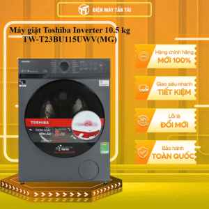 Máy Giặt Toshiba Inverter 10.5 Kg TW-T23BU115UWV(MG) - HÀNG CHÍNH HÃNG - CHỈ GIAO HCM