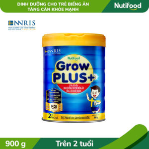 Sữa Bột GrowPLUS+ Biếng Ăn (Xanh) cho trẻ tăng cân khoẻ mạnh 2+ Lon 900G