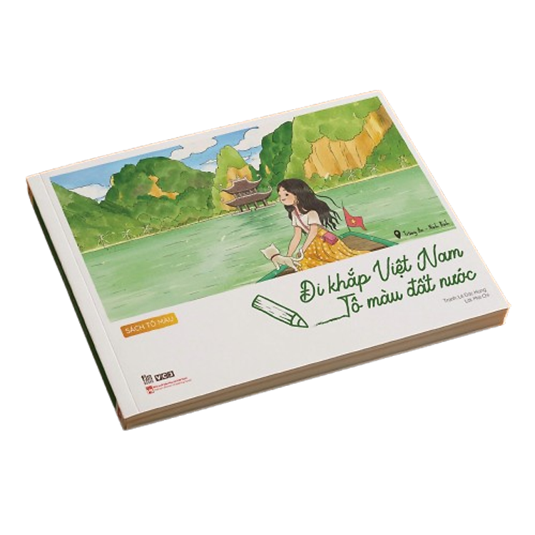 (Sách tô màu) ĐI KHẮP VIỆT NAM – TÔ MÀU ĐẤT NƯỚC – Lê Đức Hùng – Mai Chi – Tằm Books