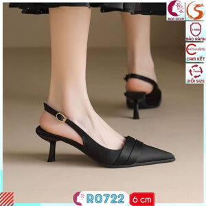 [STYLE XỊN] Giày Công Sở Nữ Style Mới Cao Gót 6p RO722 ROSATA tại BCASHOP - Sang - Xịn - Êm - Tôn Chân - Tôn Dáng